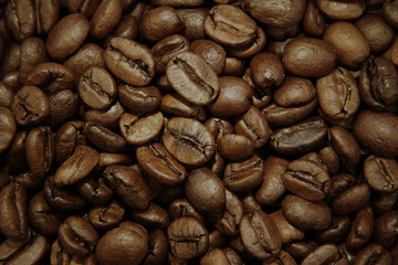 Roasted coffee beans