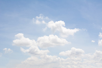 blue sky bright with white cloud background