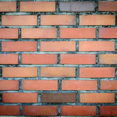 Obraz premium Old and vintage red bricks wall texture background.