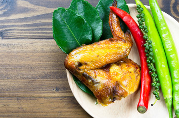 Grilled chicken with Thai herb
