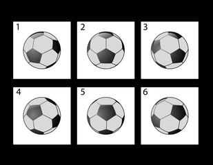 Animation of rotation  a soccer ball. - 114278654