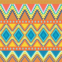 Geometric ethnic pattern. Vector illustration
