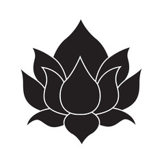 lotus icon isolated illustration