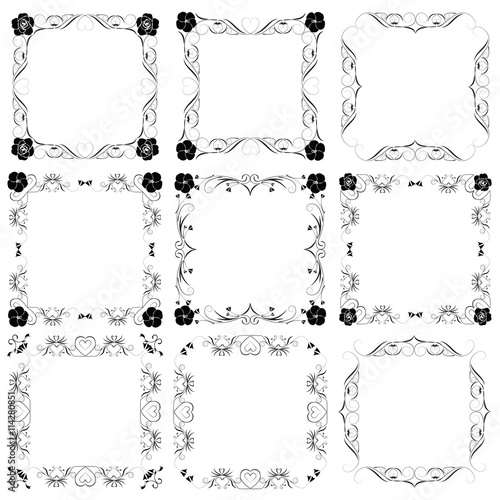 "Vector decorative frames" Stock image and royalty-free vector files on
