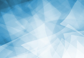 Obraz premium abstract blue background with layered shapes and transparent material textured design