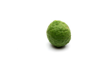 kaffir lime isolated on white background.