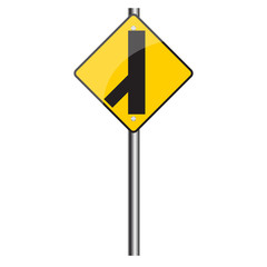 Traffic sign road, Vector image.