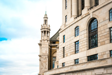 Fototapeta na wymiar Street view of old buildings in London, England, UK