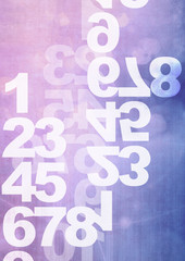 retro style numbers