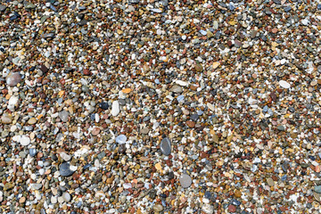 texture of sea pebbles