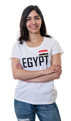 Lachender Sport Fan aus Ägypten