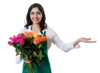 Floristin aus der Türkei präsentiert