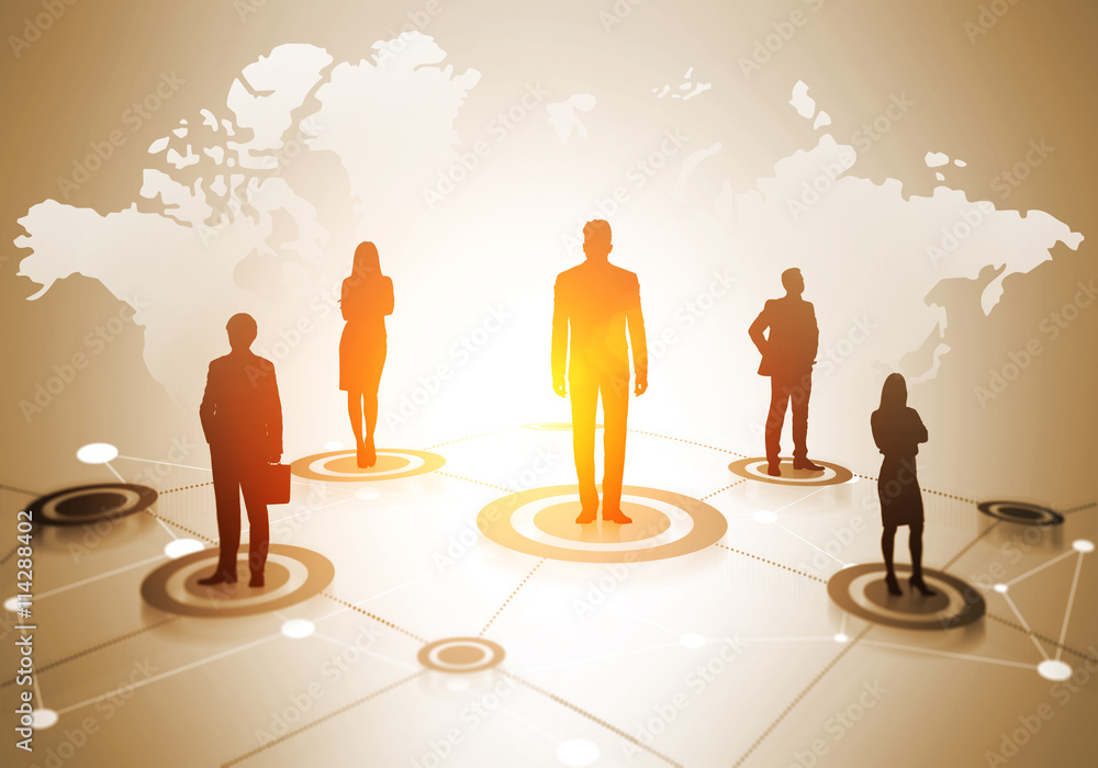 Poster global social networking system