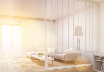 Living room interior sideview toning