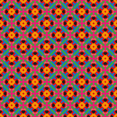 graphic ornament made geometric shapes, different colouring,shapes and sizes
