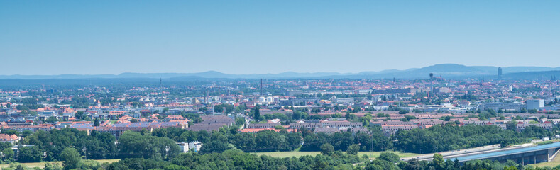 Fototapeta na wymiar Stadtpanorama von Nürnberg