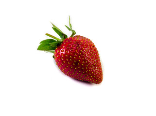 Erdbeere auf weißen Hintergrund