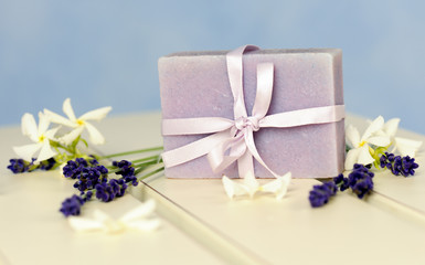 Fototapeta na wymiar soap of lavender
