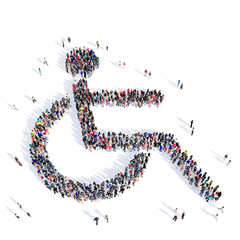 people disabled person medicine 3d