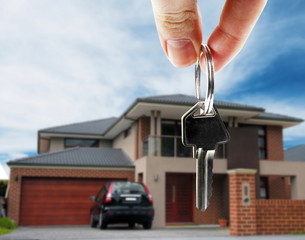 key in hand with real estate