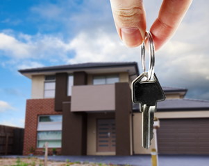 key in hand with real estate