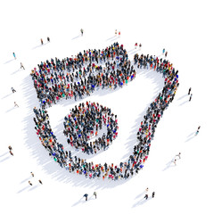 people bacon food 3d