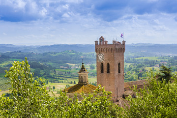 Obraz premium Les villages de Toscane