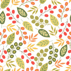 Floral seamless pattern.Colorful vector print.Textile texture