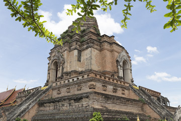 ancient buddhism pagoda in temple