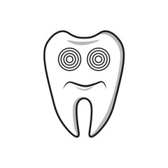 Dental Cartoon ,dizzy