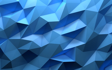 Blue color triangle geometrical background