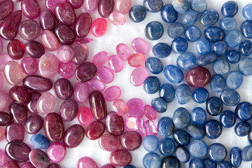 pink rose quartz and Kyanite