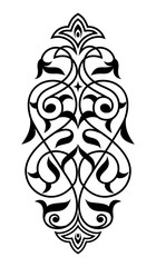 Decorative element eastern pattern.