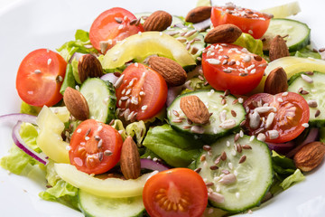vegetable salad with seeds