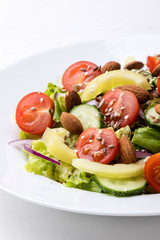 vegetable salad with seeds