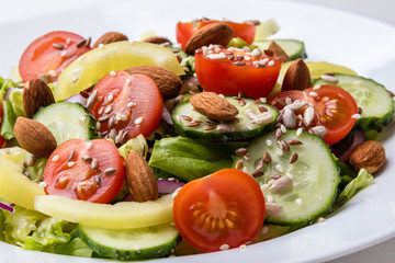 vegetable salad with seeds