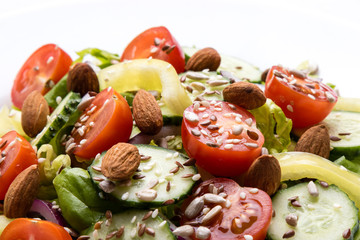 vegetable salad with seeds