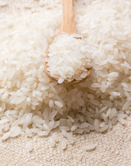 rice with spoon