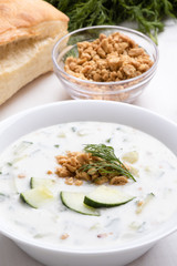 tarator in white bowl