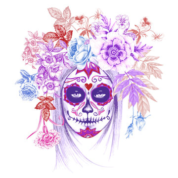 Illustration  Day of the Dead.