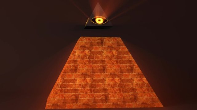All Seeing Eye of God , The Eye of Providence Pyramid Illuminati Symbol Animation