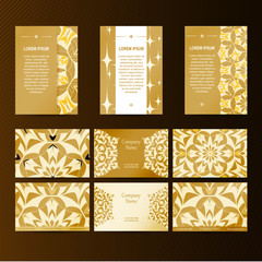 Set of vector design templates