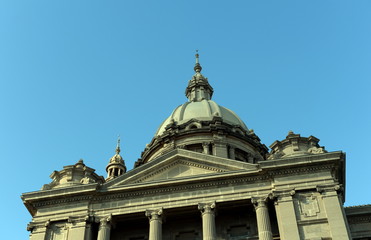 Fototapeta na wymiar National Palace of Montjuic in Barcelona.