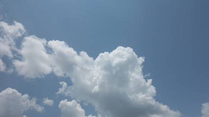 Cloud shape and blue sky.