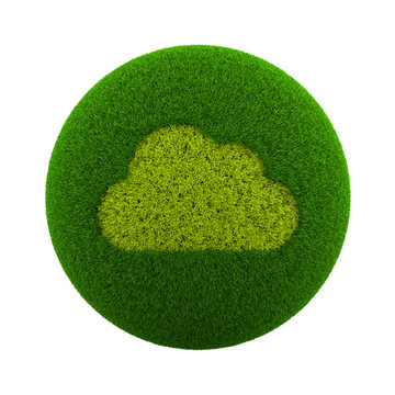 Grass Sphere Cloud Icon