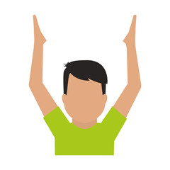 Man person concept represented by avatar icon. isolated and flat illustration 