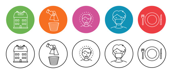 Home and Hygiene Icons