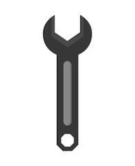 Tool concept represented by wrench icon. isolated and flat illustration 