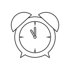 Time concept represented by clock icon. isolated and flat illustration 