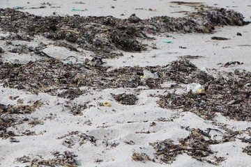 Fototapeta premium Déchets sur la plage